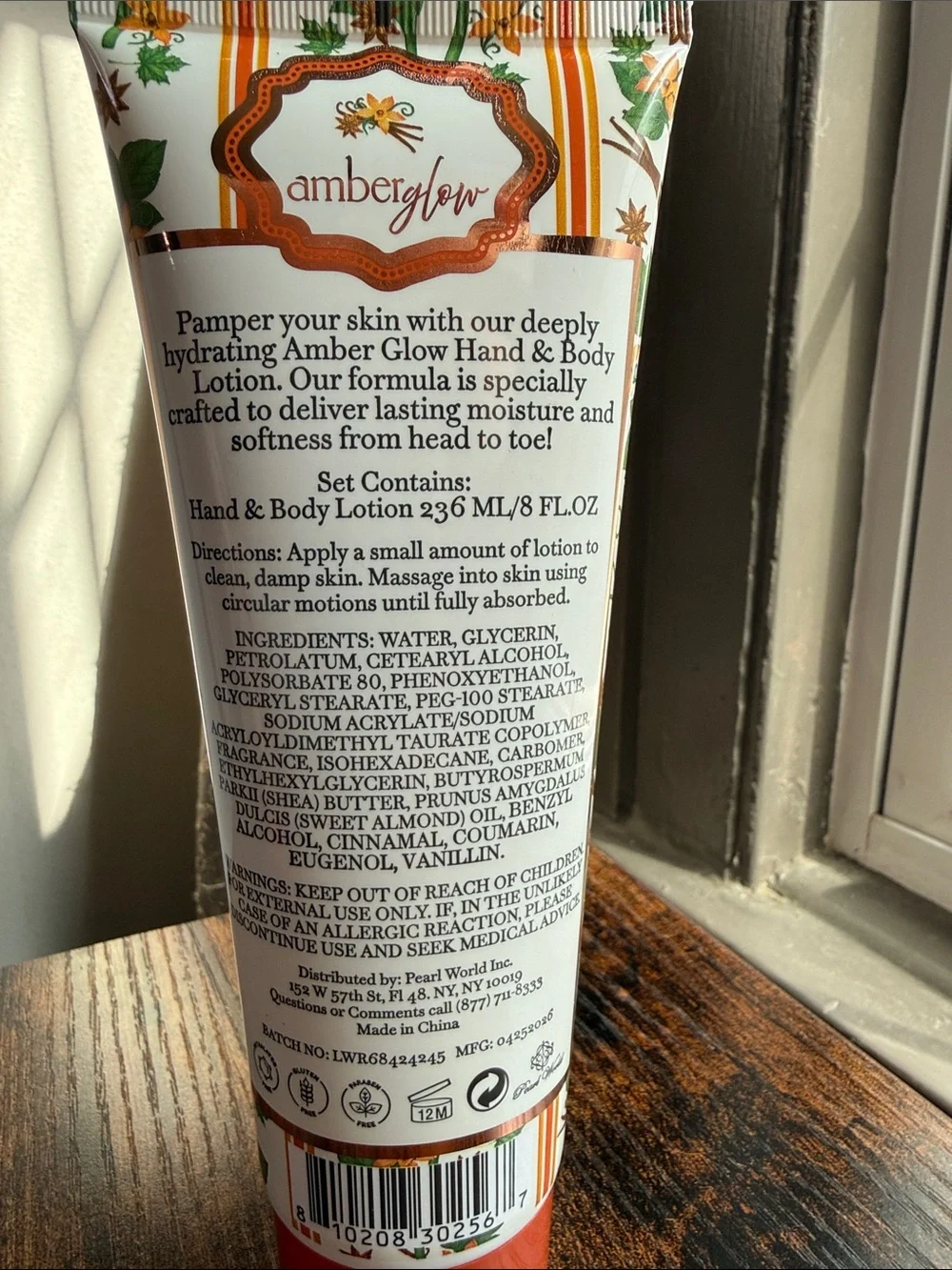 Amberglow Trio Moisturizing Hand & Body Lotion - White/Green/Orange